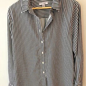 Pure Navy LS Blouse, L/G